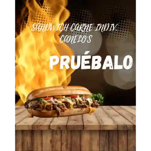 Sandwich Especial Carne Indiv. Canelos