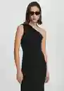 Vestido Naty Negro Talla 18 Mujer Mango