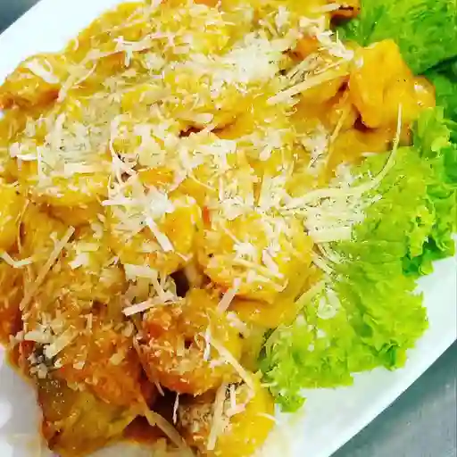 En salsa de camarón