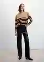 Saco Jersey Lucavr Camel Talla L Mujer Mango