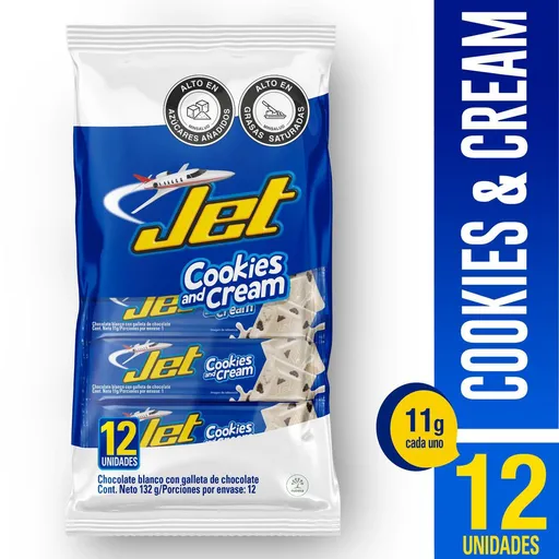 Jet Chocolatina Sabor a Cookies and Cream