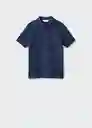 Camiseta Polo Javier4 Navy Talla 10 Niños Mango