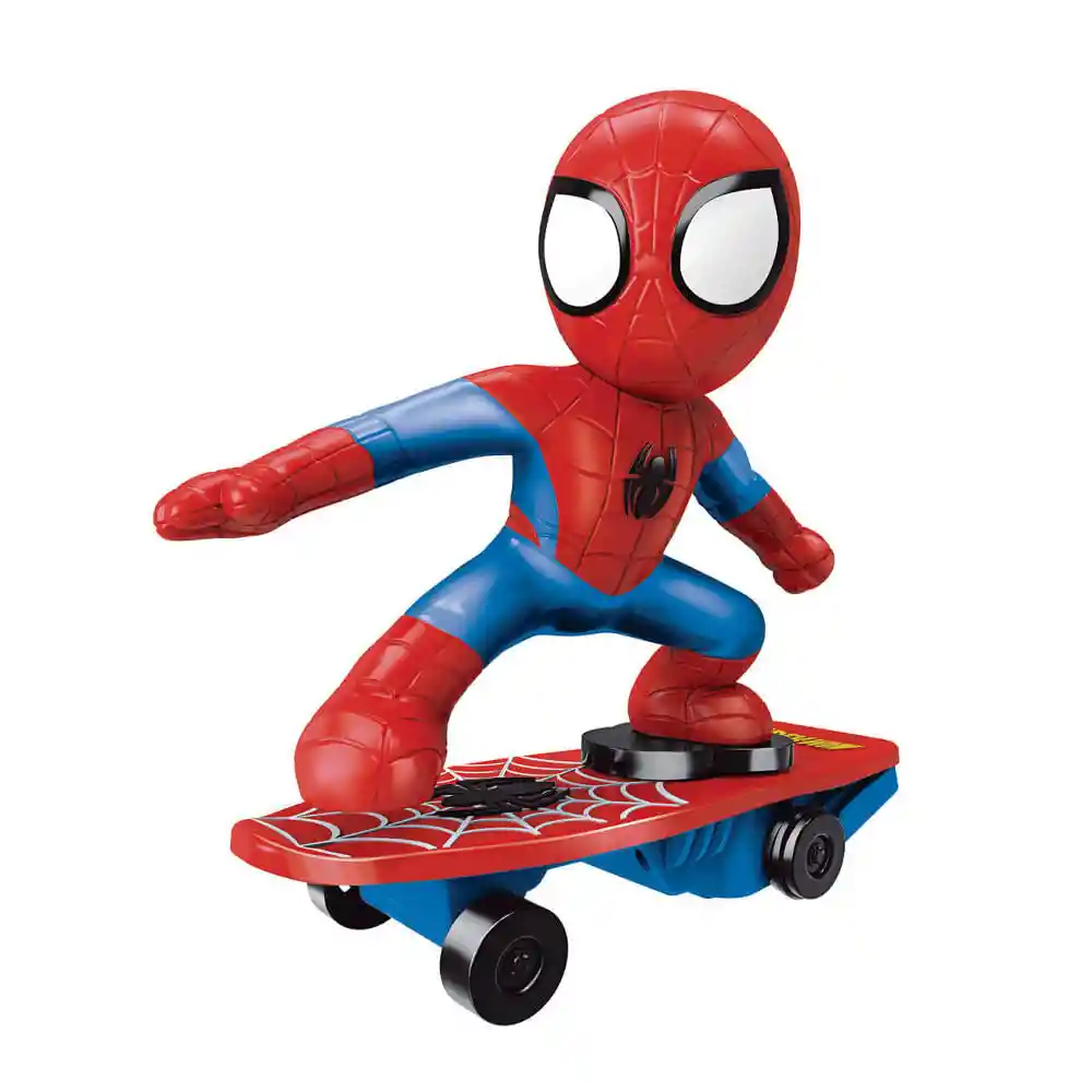 Skate Radio Controlado Con Muñeco 3d Spiderman
