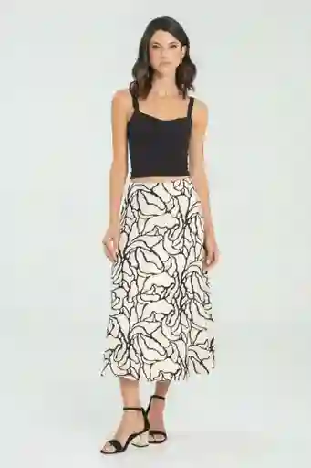 Falda Cikoya Color Marfil Talla 14 Ragged