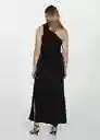 Vestido Felisa Negro Talla 18 Mujer Mango