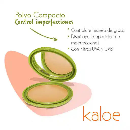 Kaloe Polvo Facial Compacto Control Imperfecciones #8 Caoba