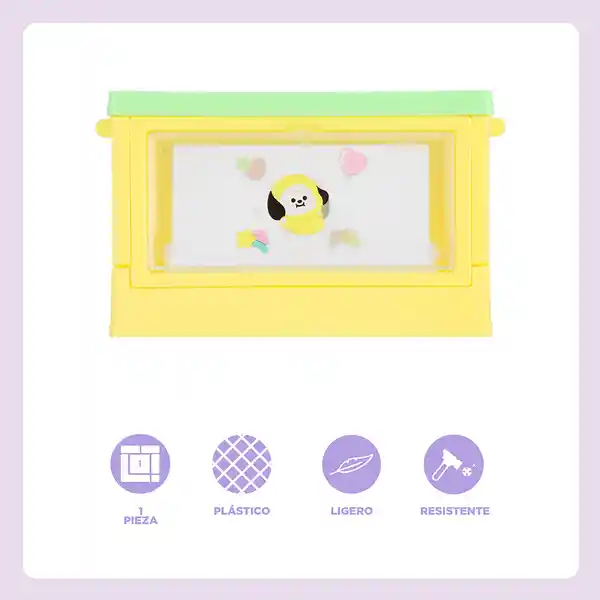 Organizador Minicaja Plegable Puerta Chimmy Serie Bt21 Miniso