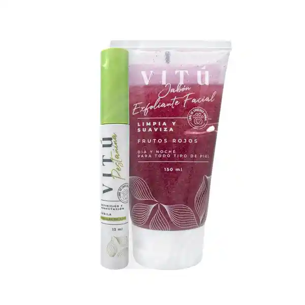 Vitu Kit Pestañina + Jabón Exfoliante