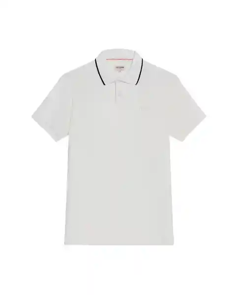 Camiseta Polo Brooch Hombre Crudo Pristino Claro T L Chevignon