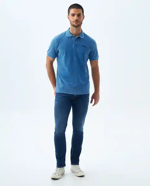 Camiseta Hombre Azul Talla M 809F020 Americanino