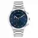 Reloj Gauge Para Hombre Color Plateado 25200063 Calvin Klein