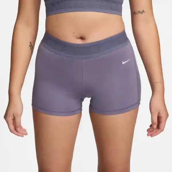 Nike Short Licra W Np Df mr 3In Mesh Mujer Morado Talla XS