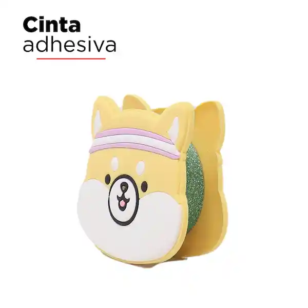 Miniso Cinta Adhesiva Con Soporte Escarchada Shiba 3 m