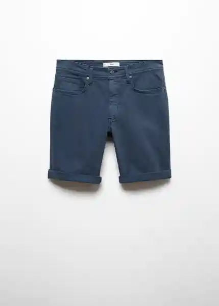 Bermuda Nepto Indigo Talla 36 Hombre Mango