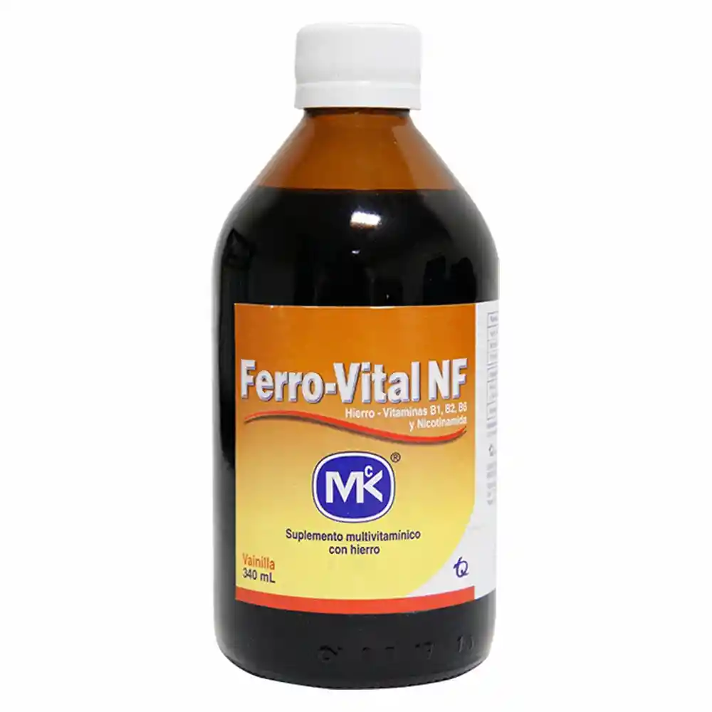 Ferrovital MK con Hierro y Vitaminas B3 y B6 Vainilla