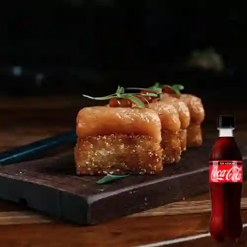 Combo Salmón Crispy Rice + Coca-Cola Sin Azúcar 350 ml