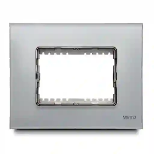 Veto Placa 3H Vidrio Blanca Plura