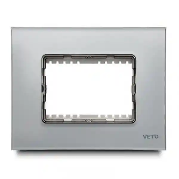 Veto Placa 3H Vidrio Blanca Plura