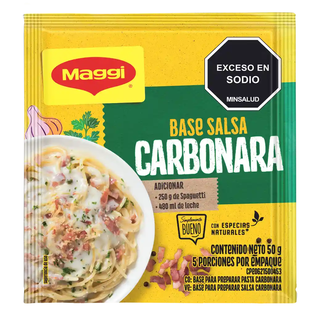 Salsa MAGGI para pasta Carbonara x 50g