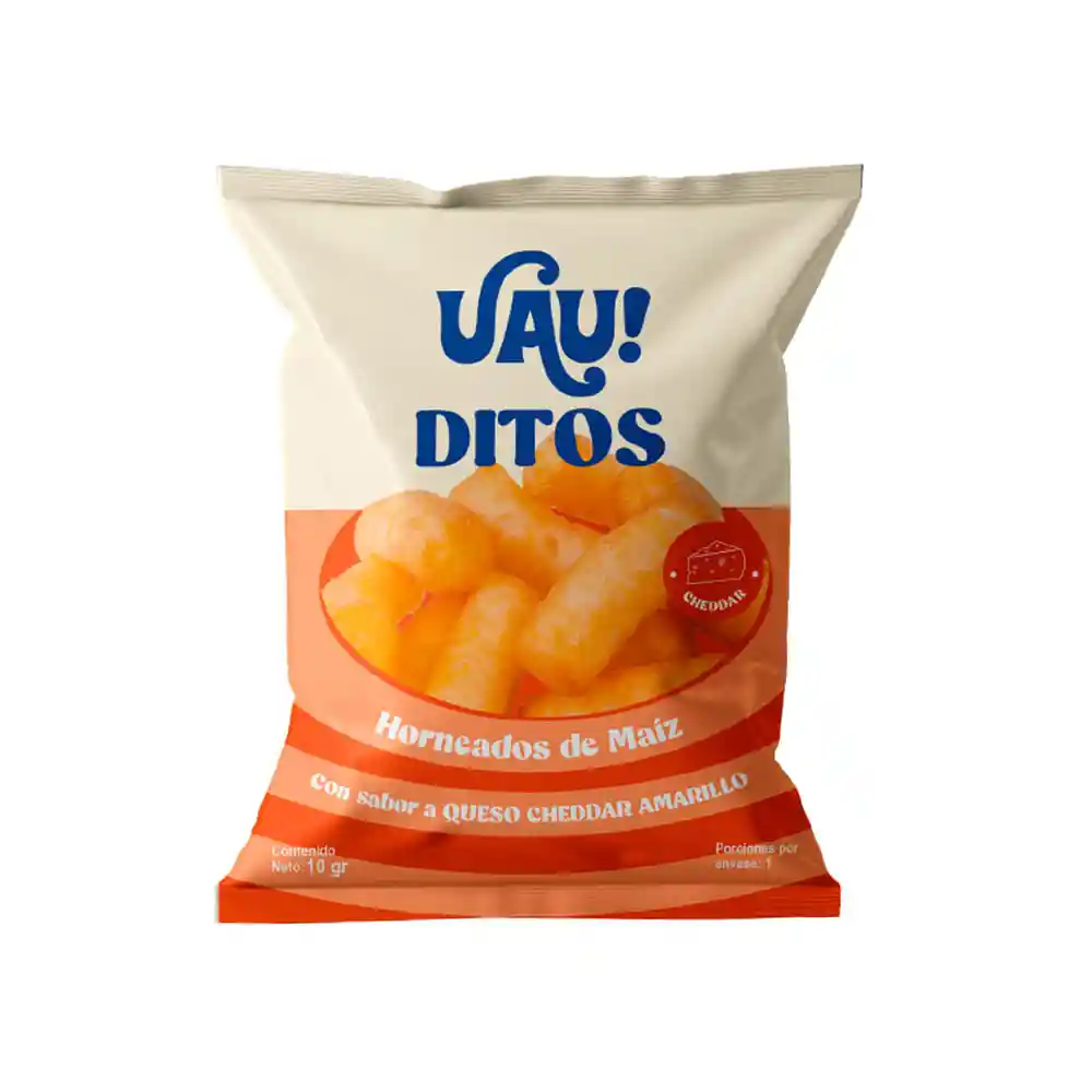 Uau Ditos Queso Cheddar Amarillo Bolsa