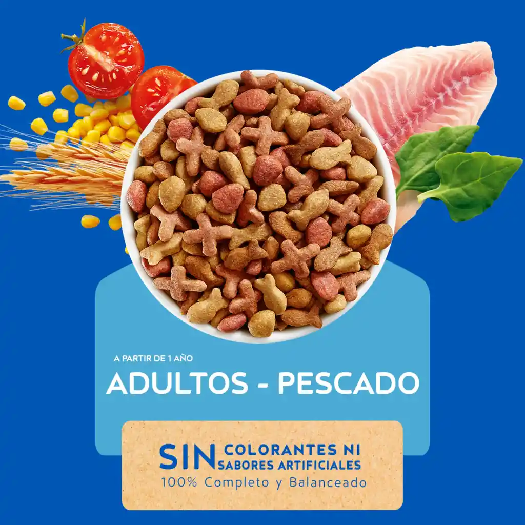 Comida para gatos Purina Cat Chow adulto pescado x 1,5kg