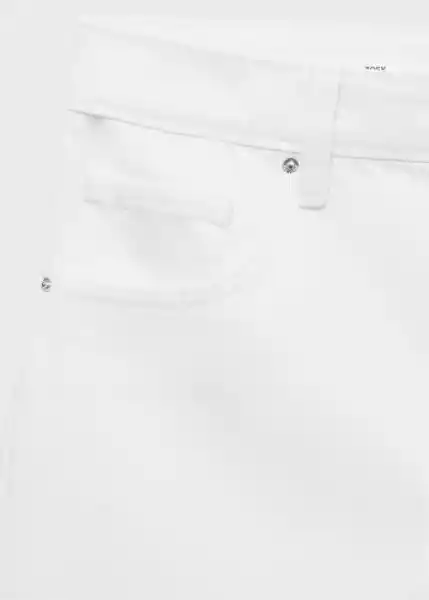 Short Zoey Blanco Talla 40 Mujer Mango