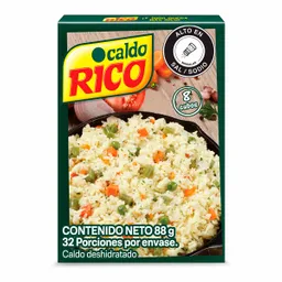 Caldo RICO deshidratado con verduras 8 cubos x 88g