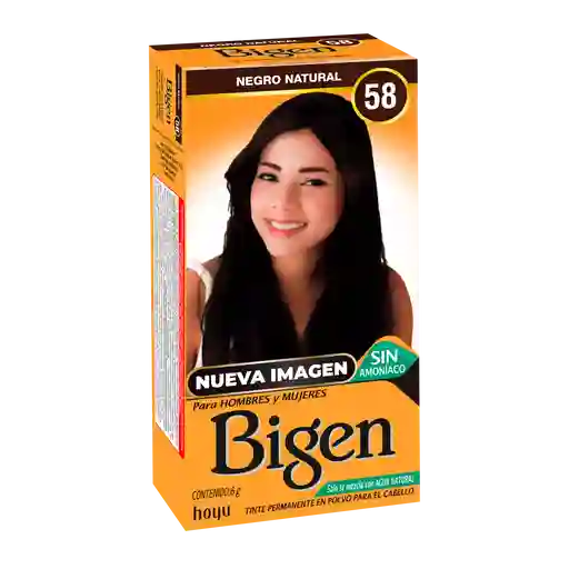 Bigen Tinte Color Negro Natural 58