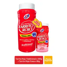 Tarrito Rojo Kola Granulada Tradicional y de Fresa