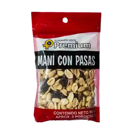 Premium Maní Con Pasas