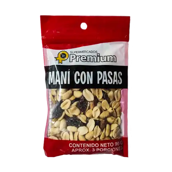 Premium Maní Con Pasas