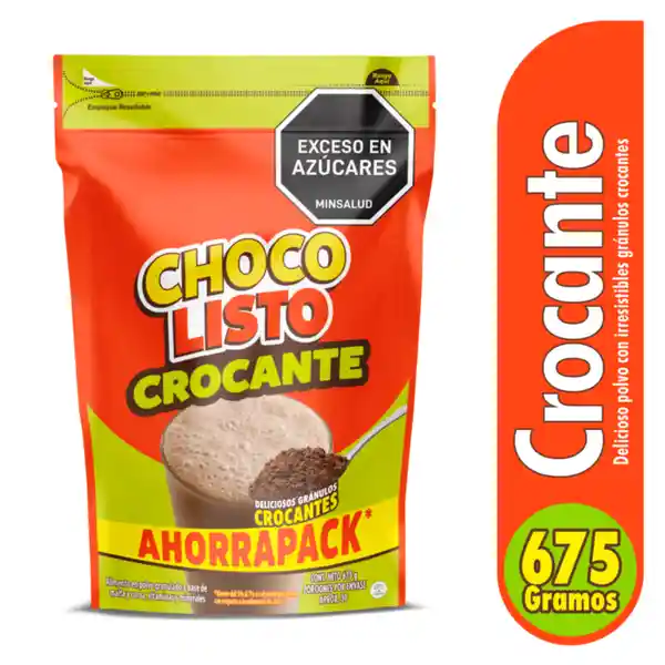 Chocolisto Bebida Polvo Crocante Bolsa