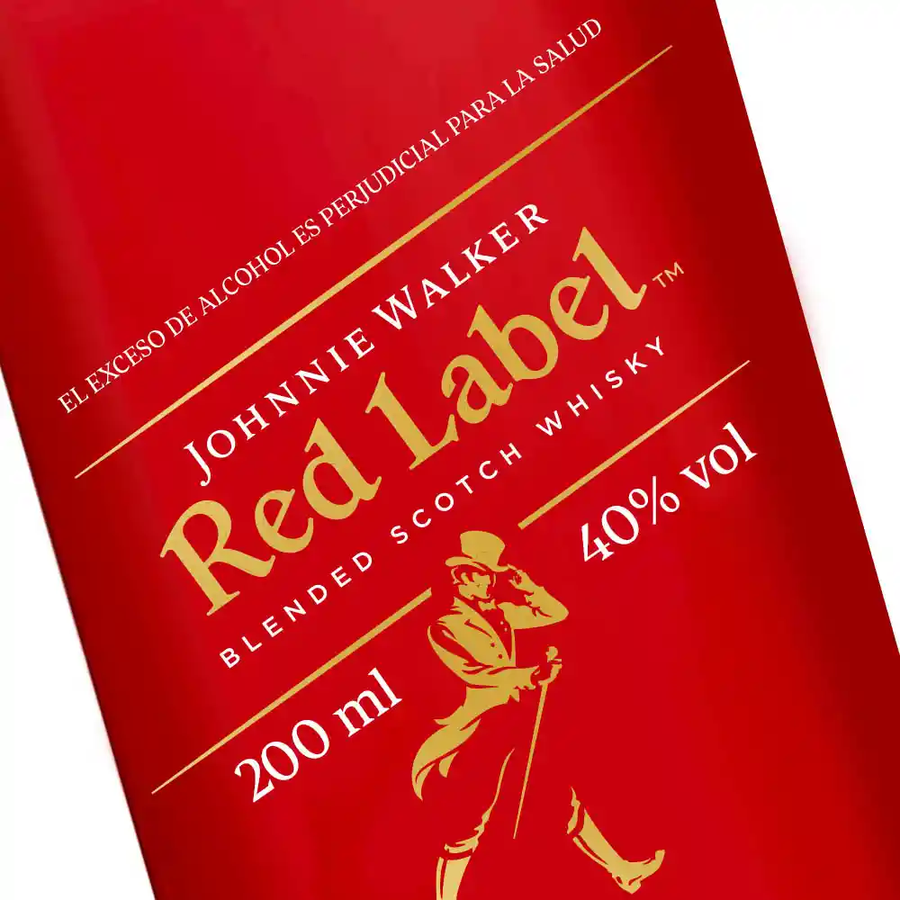 Johnnie Walker Red Label whisky escocés 200 ml