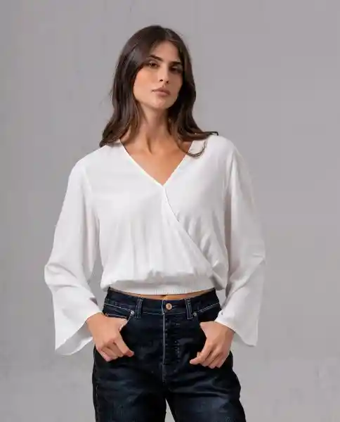Camisa Mujer Crudo Lana Claro Talla L 72812 Rifle