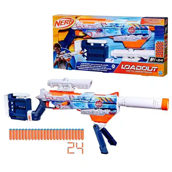 Nerf Juguete Lanzador Loadout Artic Zerostriker 24 Dardos