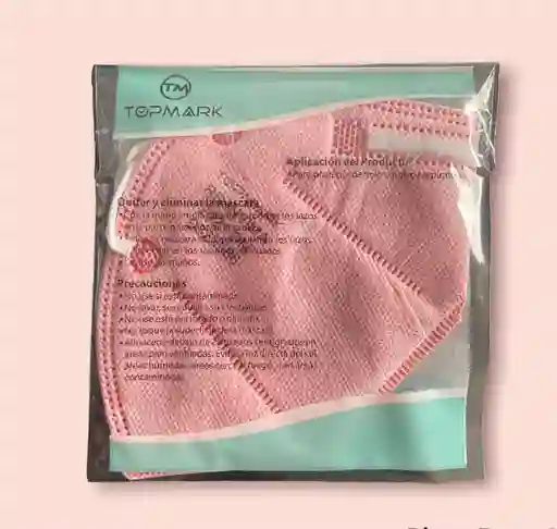 Mascara Protectora 5 Capas Niños Talla S Rosado
