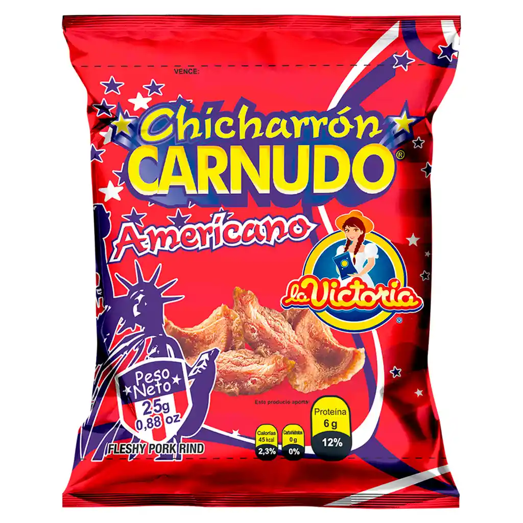 La Victoria Snack Chicharrón Carnudo Americano