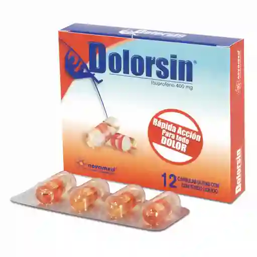 Dolorsin Novamed S.A. 400Mg X 12 Capsulas Ibuprofeno