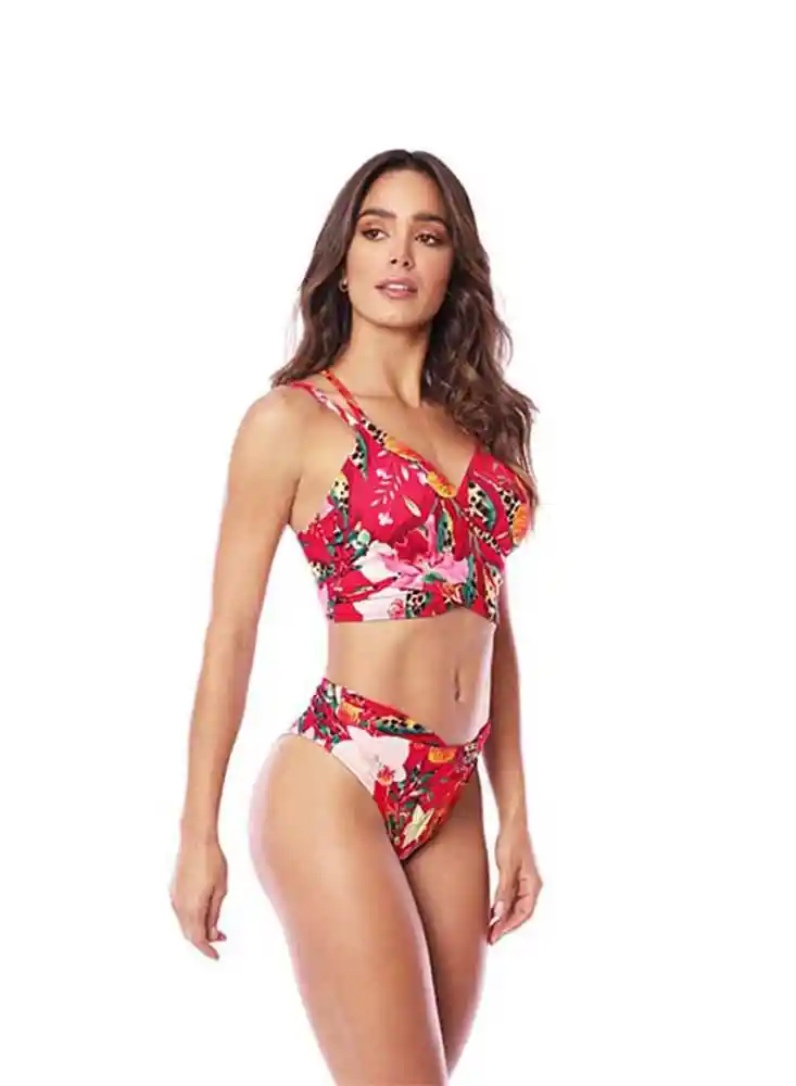 Top Cruzado Ropa de Baño M-estampado