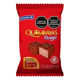 Quimbayas Galletas Mini Wafer Cubiertas de Chocolate