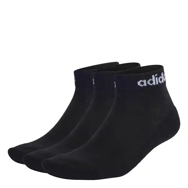 Adidas Medias Ankle Para Hombre Negro Talla XS Ic1303