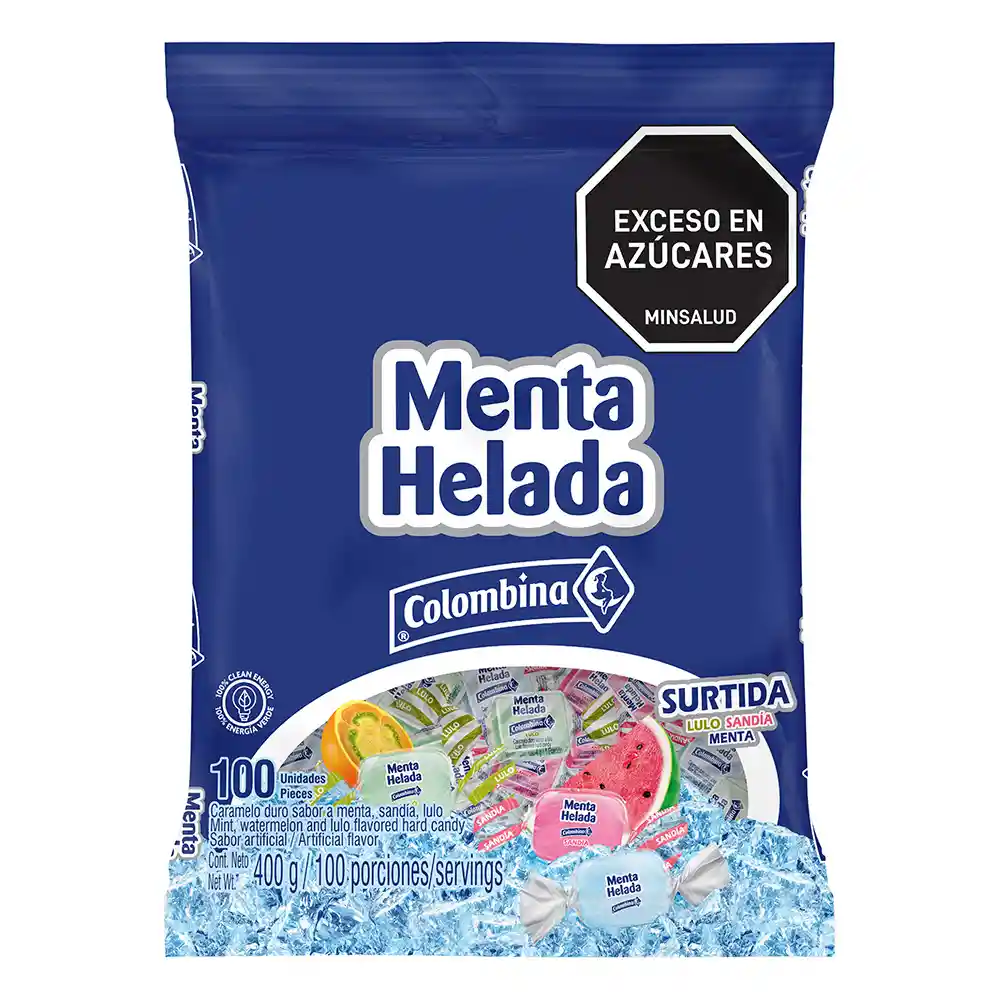 Menta Helada Caramelo Duro Sabores Surtidos