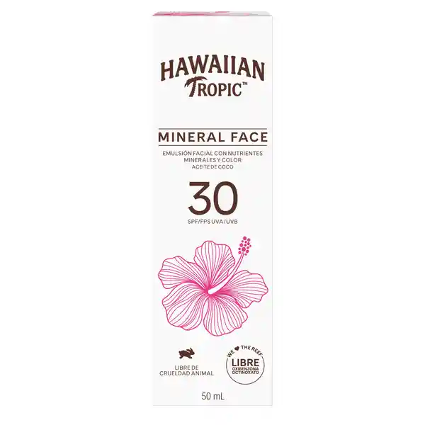 Hawaiian Tropic Emulsión Facial Mineral Face SPF 30