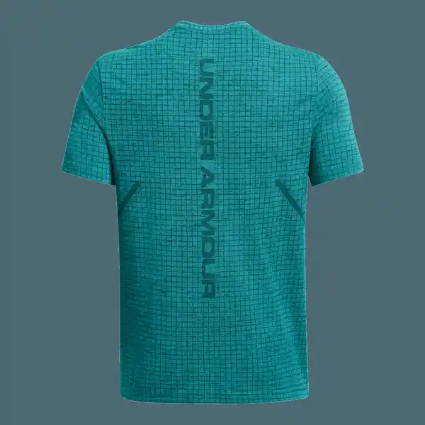 Under Armour Camiseta Seamless Grid Azul T. SM Ref: 1376921-464