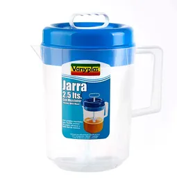 Vanyplas Jarra Plástica con Mezclador Tapa Azul