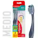 Colgate Cepillo de Dientes Medio 360° + Crema Dental Total