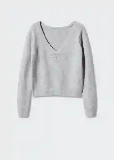 Saco Jersey Kylie Gris Claro Vigoré Talla M Mujer Mango