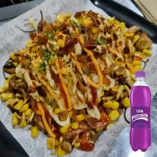 Combo Mazorcada Mixta + Postobon Uva 400 ml