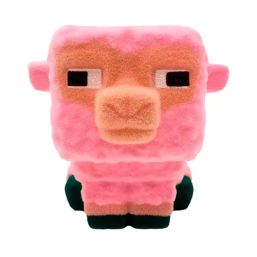 Muñeco Squishy Peludito Minecraft Oveja Cozzies Suave Textura Especial