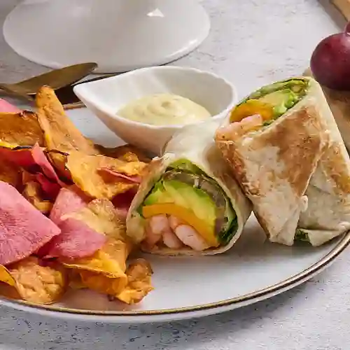 Wraps Camarones y Aguacate